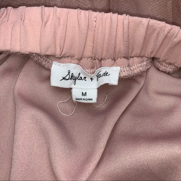 Pink Tulle Midi Skirt - Picture 9 of 9